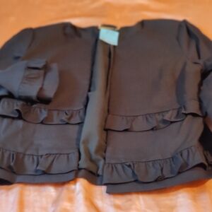 Black Ruffled Jacket